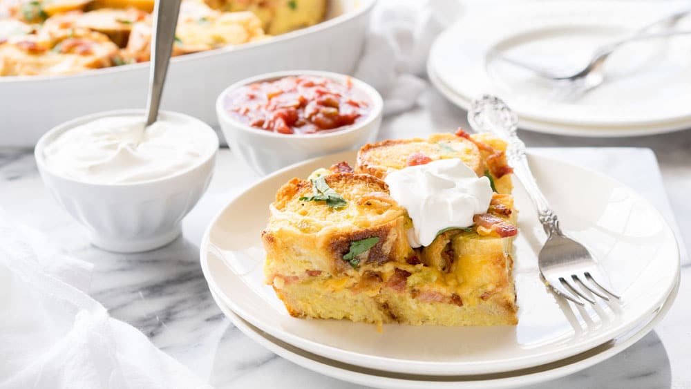 Savory Bacon and Cheese French Toast Bake