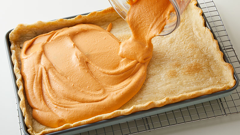 Sweet Potato Slab Pie with Marshmallow Whipped Topping