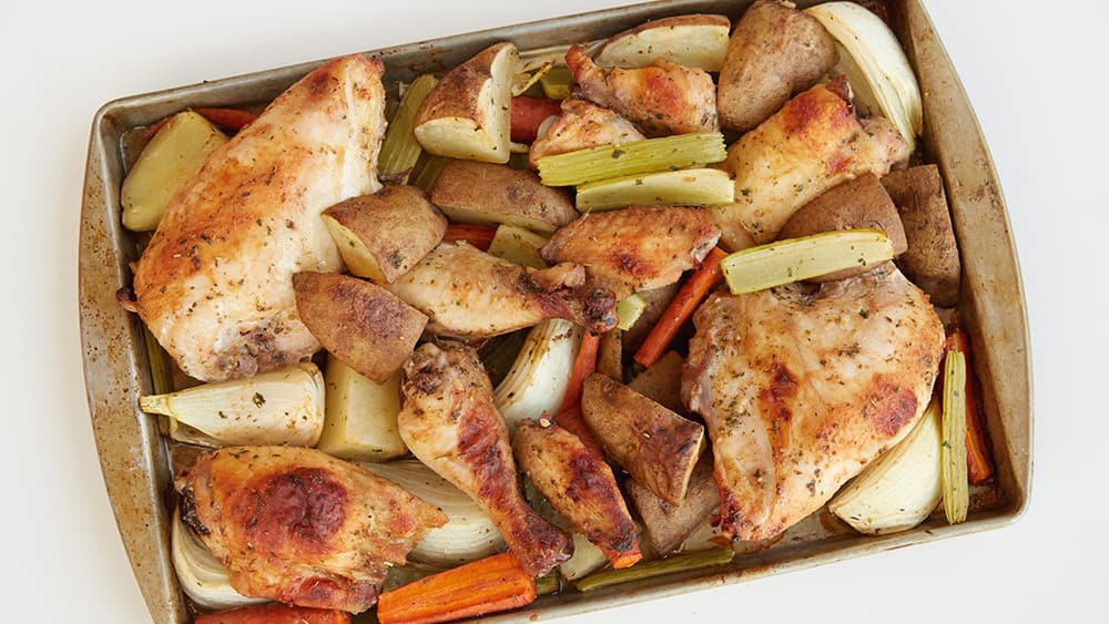 Herb and Garlic Chicken and Vegetables