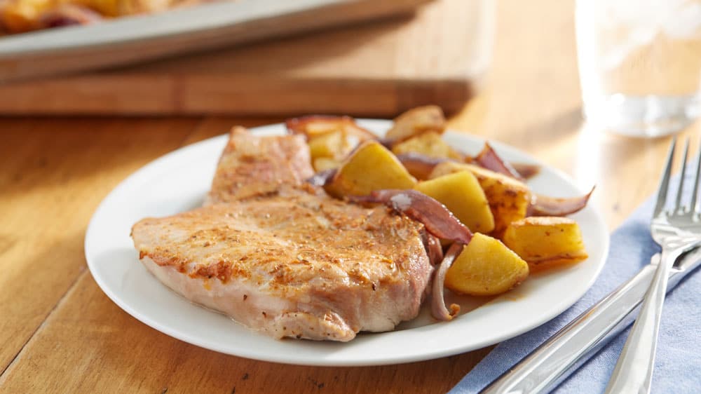 Roasted Rosemary Pork Chops and Potatoes