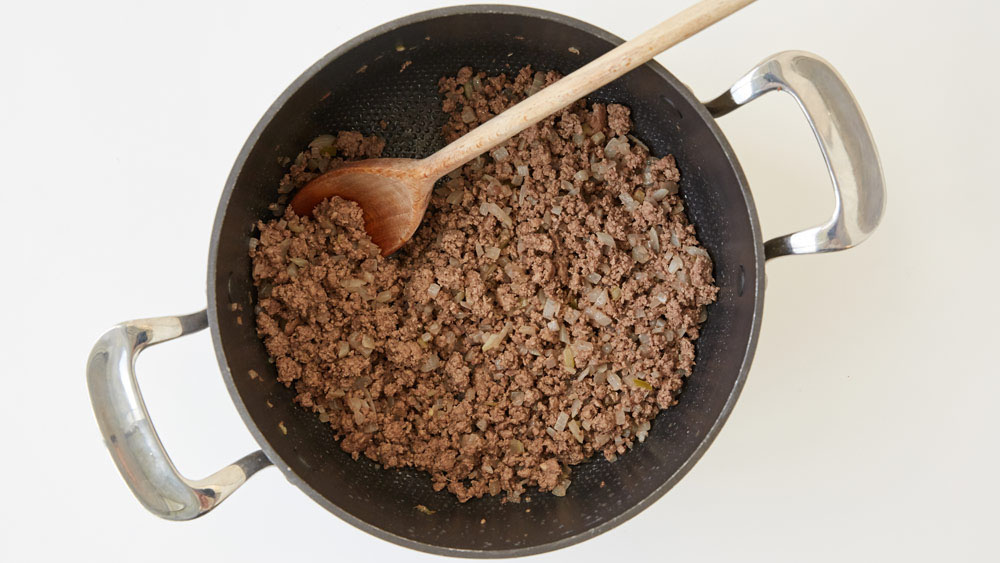 Brown the ground beef