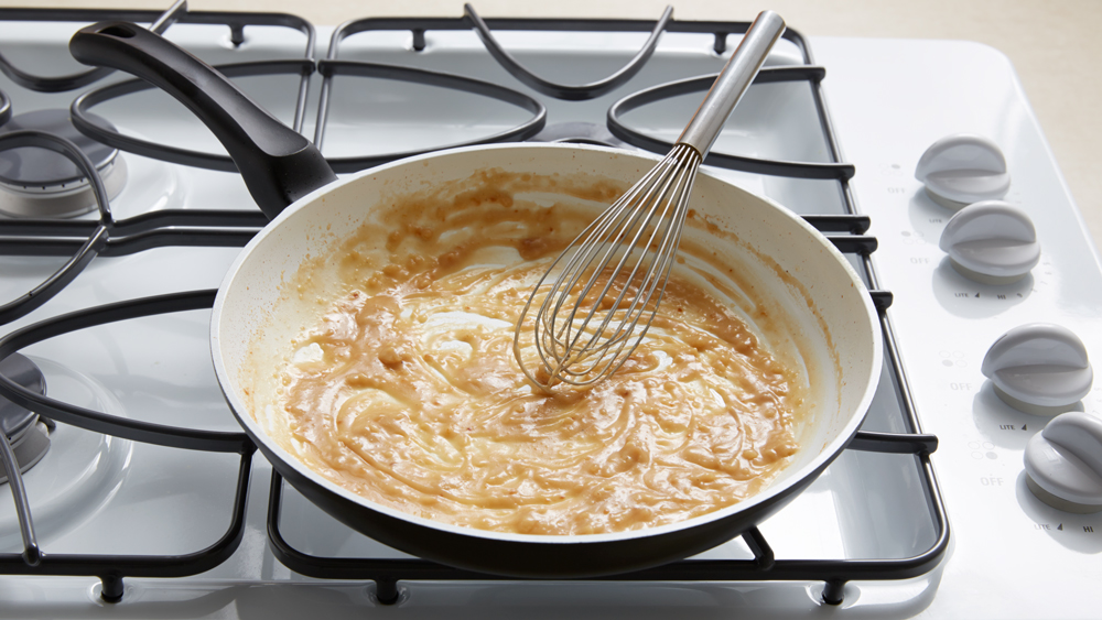 Whisk flour into drippings