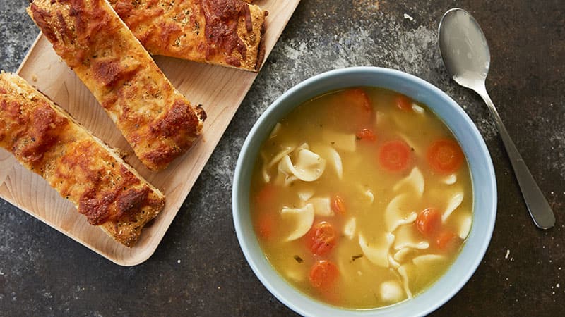 Progresso Chicken Noodle Soup, 5-Ingredient Cheesy Bread