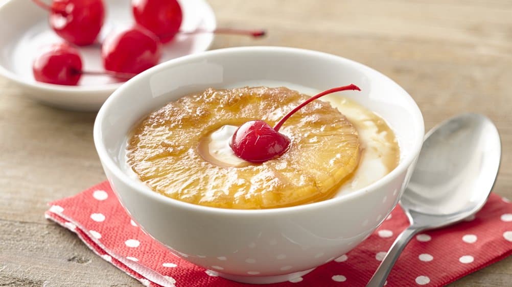 Pineapple Upside Down Yogurt Cup