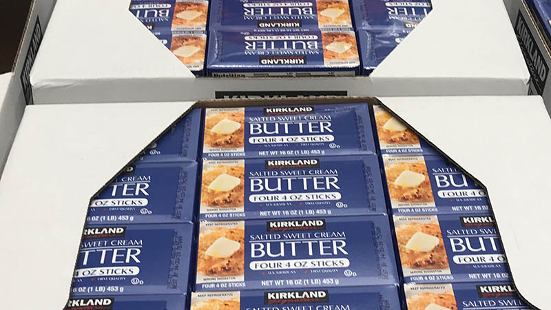Kirkland Signature Butter Quarters (salted or unsalted), $9.99/4 lbs