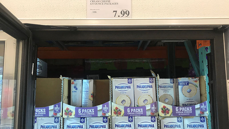 Cream Cheese, $7.99/6