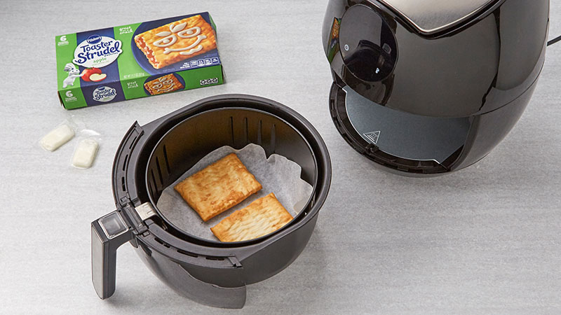 Toaster Strudel in an air fryer