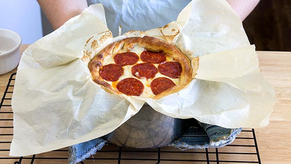 Pepperoni Pizza Cake