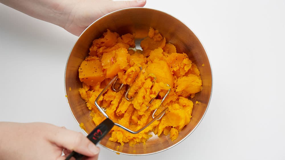 Mashed pumpkin