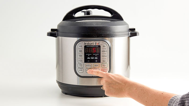 Setting 5 minutes on an Instant Pot