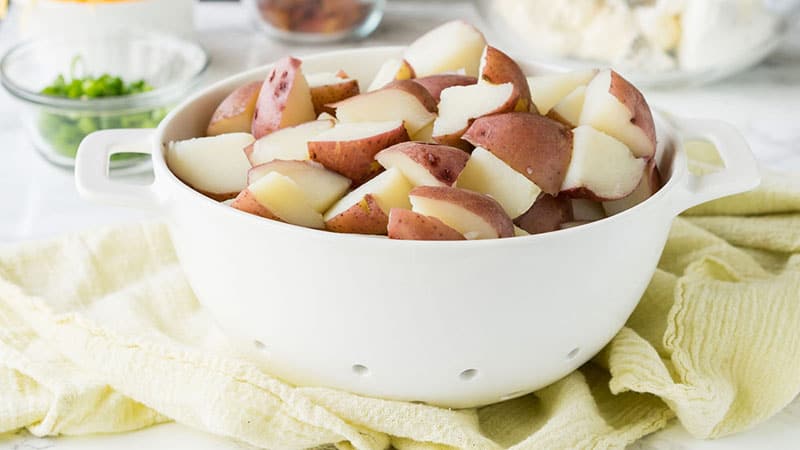 Red potatoes cut into 1/2 inch pieces