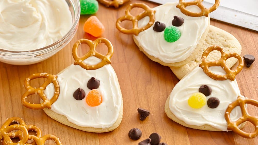 Frosted Reindeer Cookies