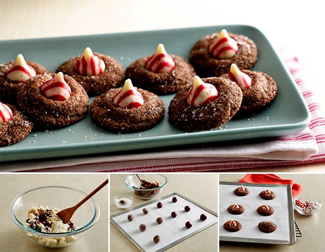 Chocolate Peppermint Blossoms