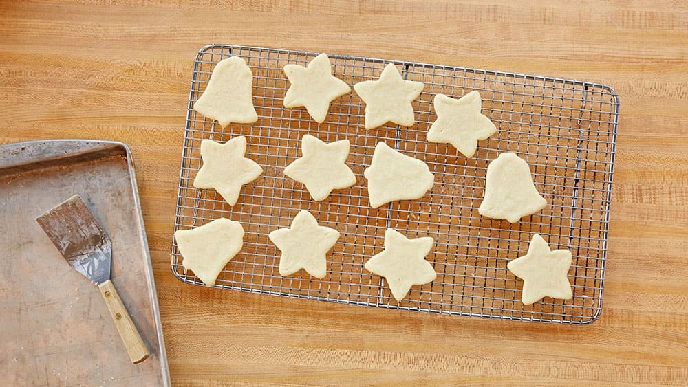 Cookies on a cooling rack