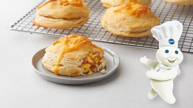 Freezer-Friendly Ham and Cheese Breakfast Biscuit Bombs