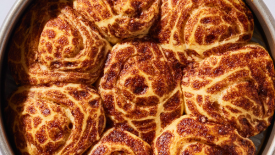 A close up of food
