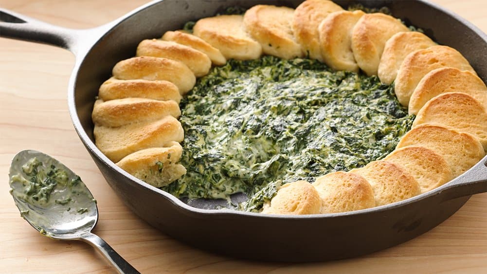 Spinach Alfredo Skillet Dip