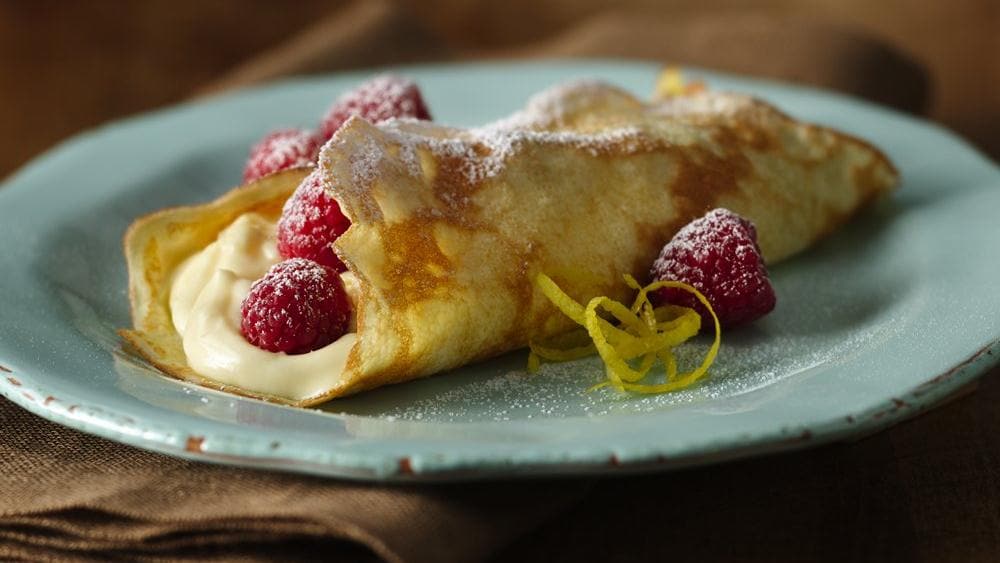 Fresh Lemon Cream Crepes