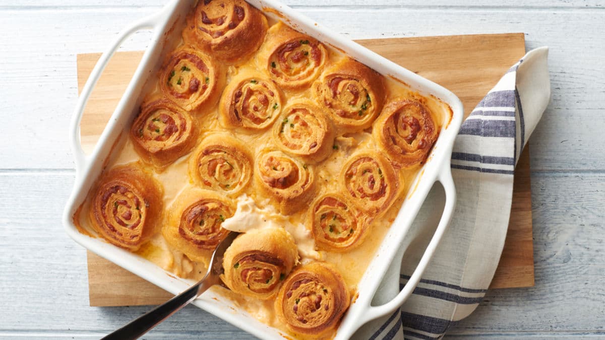 Jalapeño Popper Chicken Crescent Casserole