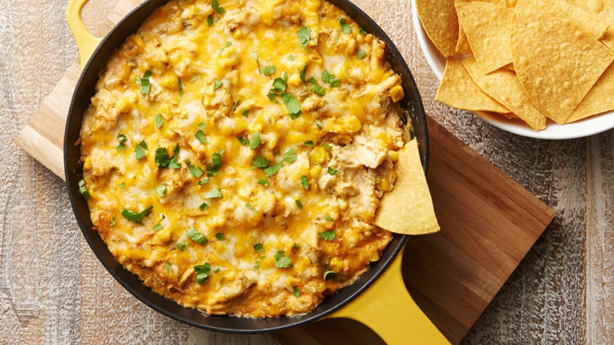 Green Chile Chicken Skillet Dip